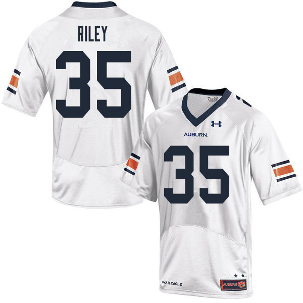 Auburn Tigers Men's Cam Riley #35 White Under Armour Stitched College 2020 NCAA Authentic Football Jersey PCQ8074XK